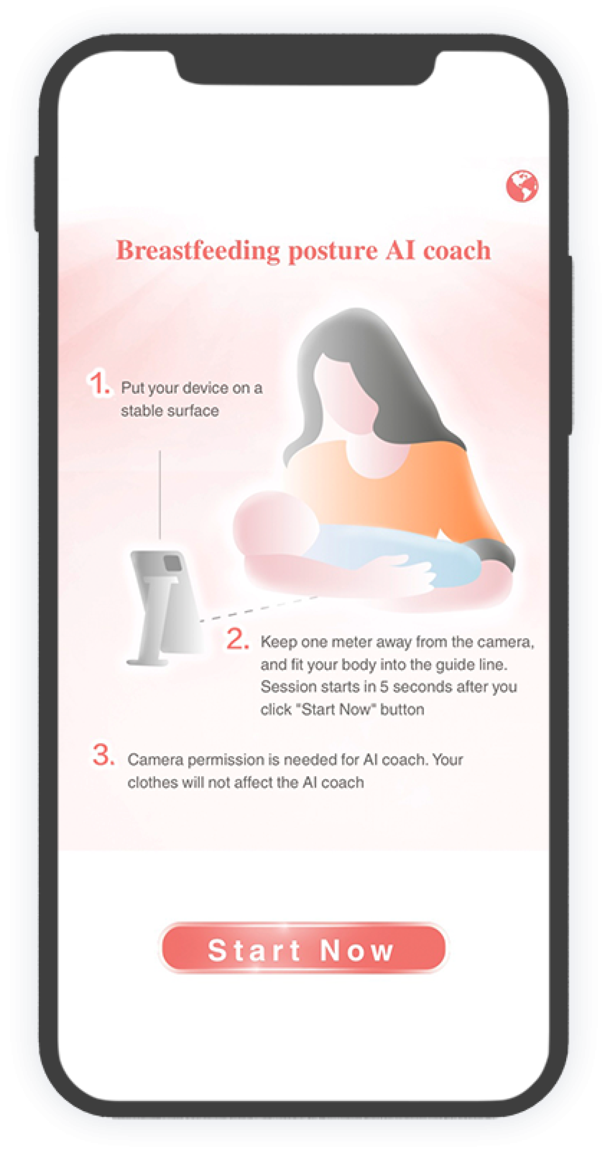 Breastfeeding posture AI coach